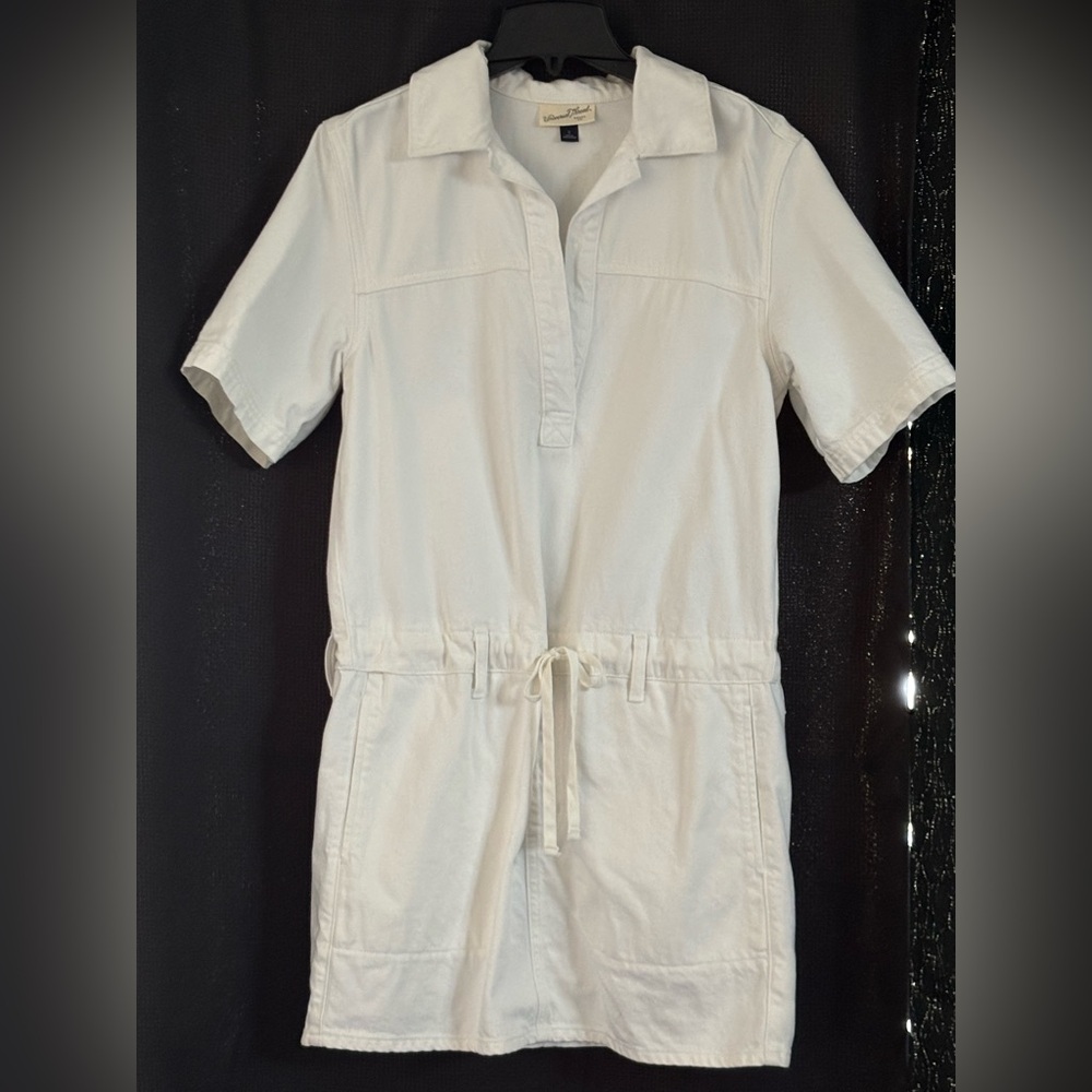 Universal Thread White Dress with Drawstring Waist